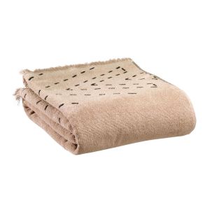 Image de Vivaraise Serviettes et gants de toilette JULIA - Couleur 90x150 cm - Taille Beige