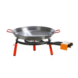 Set paella valencia plat 46cm bru 40cm 3 pieds