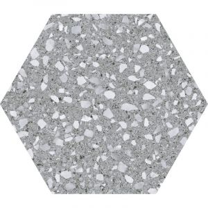 Carrelage hexagonal dura gris granito 25x25 cm