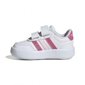 Adidas Mixte bébé BREAKNET 3.0 Shoes Infants Chaussures, FTWR White/Pink Fusion/Clear Pink, 21 EU