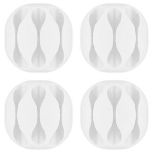 Goobay 3 Slot Cable Management Blanc