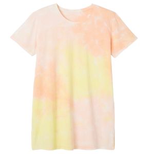 Big tee en coton bio imprim&eacute; tie & dye Woodstock