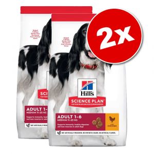 Hill's Lot Science Plan pour chien - Mature Adult 7+ No Grain poulet (2 x 14 kg)