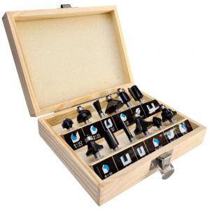 Coffret assortiment de 12 m&egrave;ches de d&eacute;fonceuse carbure Q. 6 mm pour bois, panneaux - OMNIVOR