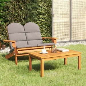 VidaXL Ensemble de salon de jardin Adirondack 2 pcs bois acacia solide