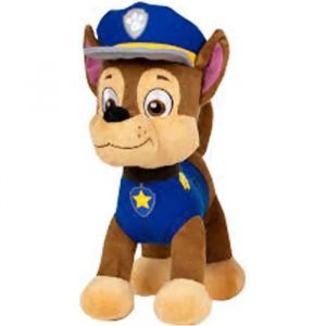 PAW PATROL - Peluche 27cm CHASE Pat'Patrouille