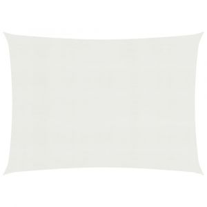 Voile toile d'ombrage parasol 160 g/m² blanc 3 x 4 m PEHD 02_0009017