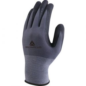 Delta Plus Gants De Manutention Tricot Polyamide Spandex - Paume Nitrile/pu + Picots