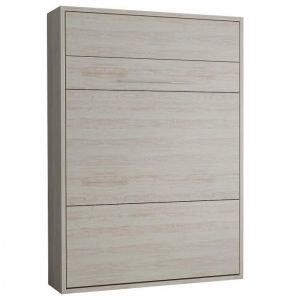 Image de Inside75 Armoire lit escamotable MYKONOS pin couchage 140*200 cm. - natural