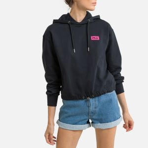 FILA Sweat &agrave; capuche court Burdur Noir - Taille L;M;S;XL;XS