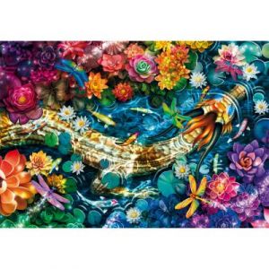 Clementoni Puzzle Compact 1000 pièces : Rivière Koi