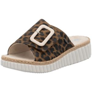 Rieker Femme 69253 Mules, Effet léopard, 37 EU