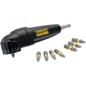 Stanley STA88582-XJ Embout de vissage a angle droit avec jeu de 9 embouts 25mm