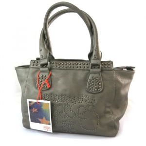 Image de Le Temps des Cerises [N4587] - Sac créateur taupe métal