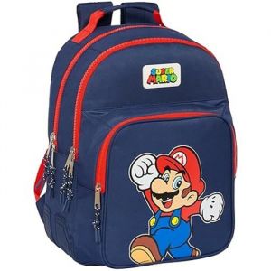 Safta Sac à dos à 2 compartiments adaptable enfant Super Mario Bros
