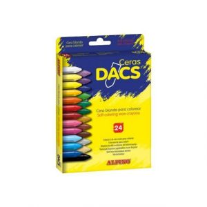 Ceras DACS Crayon cire couleurs assorties pack de 24