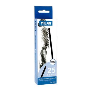 Fusain naturel ø 3-5 mm 25 pcs - MILAN