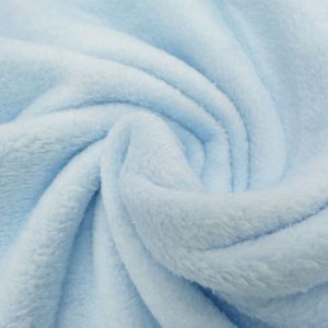 Craftine Tissu Doudou uni Bleu ciel - Par 50 cm