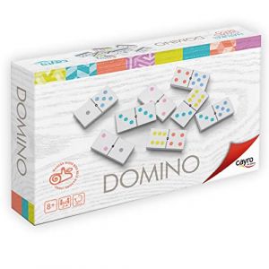 Cayro Dominos - + 6 Ans - Modèle Moderne Et Décoratif - Jeu De Société Classique pour Enfants Et Adultes - Fabriqué en Bois Naturel - 2 À 6 Joueurs