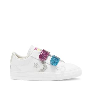 Converse Baskets Star Player 2V Glitter Leather Blanc - Taille 18;19;20;21;22;23;24;25