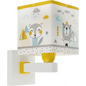 Dalber Applique pour enfant - Motif petit ours - Colori blanche