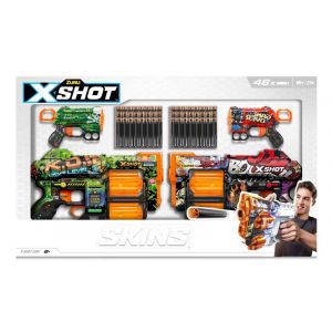 Zuru Pack de 4 pistolets X-Shot Skins