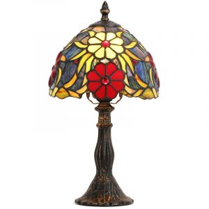 Barcelona led Lampe à poser Saura inspiration Tiffany - ø 20cm