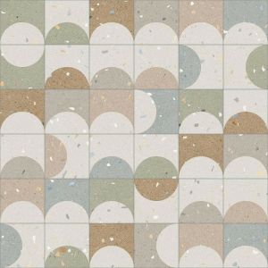 Eiffel Art Construction - Croccante Zeppole Multicolor - Patchwork Carrelage aspect terrazzo 20x20 cm