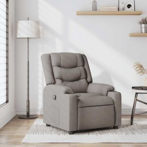 VidaXL Fauteuil inclinable Taupe Tissu