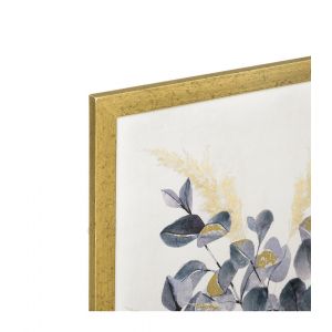 Atmosphera Tableau Toile murale encadrée imprimée Fleur 50 x 70 cm - Multicolore