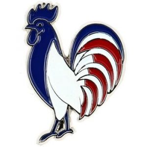 Broches Clj Charles Le Jeune Pin's Coq Patriote Design - Couleur Unique - Taille Bleu