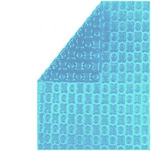 Bâches-piscines.com - Bâche à Bulles Piscine 8x3,5 m oxo Light Blue 400 microns - Non Bordée - Confection France - Kit oeillets + bâchette protection
