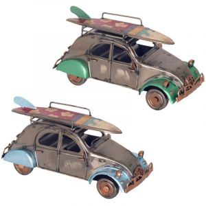Signes Grimalt Voiture vintage en m&eacute;tal &agrave; l'&eacute;chelle, mod&egrave;le de collection, d&eacute;coration r&eacute;tro, cadeau original pour les amateurs d'automobiles.