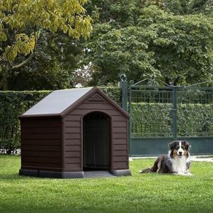 Keter Curver Large Resin Dog Kennel, 95 x 99 x 99 cm