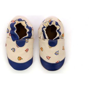 Robeez NEONFISH,CHAUSSON LAYETTE BEIGE CLAIR BLEU, 17/18 EU