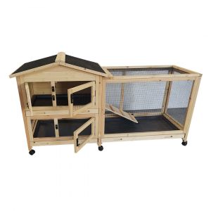 Clapier pour lapins Duvoplus Woodland Flappy Pinus
