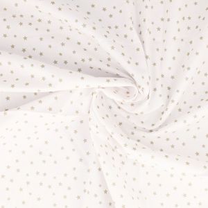 Tissu coton étoilé sur fond blanc vendu par 50 cm(...) - étoilegalet