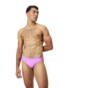 Speedo Solar Brief | Summer Style | Beach Wear | 5cm Coverage Maillot de Bain, Violet fluo-470, 32 Homme