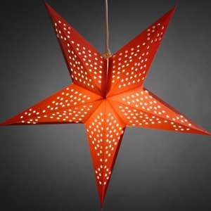 Konstsmide Étoile lumineuse électrique 5 branches en papier (52 cm)