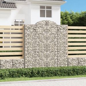VidaXL Paniers &agrave; gabions arqu&eacute;s 6 pcs 200x50x220/240 cm Fer galvanis&eacute; n/a