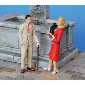 Plus Model Treffen Auf Der Promenade