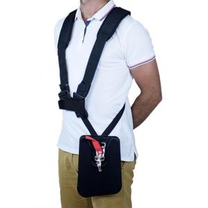 JR Motoculture Harnais débroussailleuse - Grand Confort - Special gaucher - Système De Libération Rapide