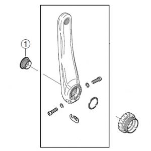 Image de Shimano Vis Pédalier Ultegra SL Dura Ace