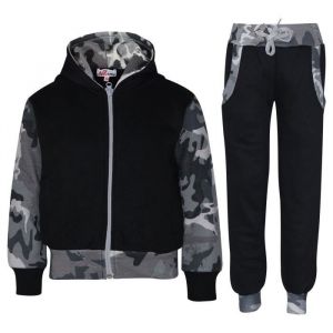 Survêtement Enfant Camouflage Unisexe - Haut et Bas Jogging Costume 2-14 Ans