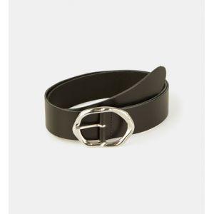 Galeries Lafayette Ceinture large Irregular en cuir Noir - Couleur Noir - Taille XS