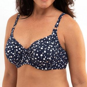 Haut de maillot de bain emboitant bleu