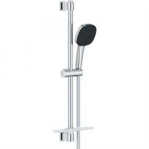 Grohe Ensemble de douche avec pommeau 2 jets barre fle ible et tablette Vitalio Comfort