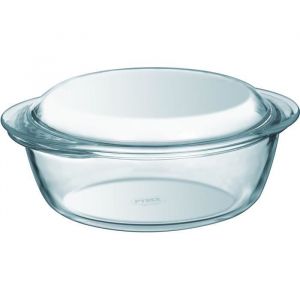 Pyrex Lot de 2 cocottes - Verre - Rond - 1 L