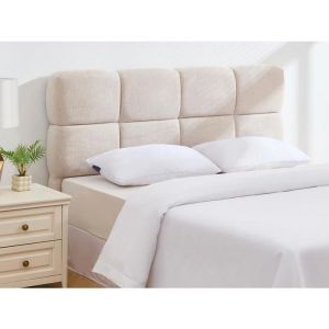 Pascal Morabito Tête de lit 160 cm - Tissu texturé - Beige - DAMADO de