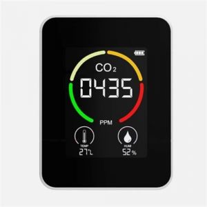 LINFE D&eacute;tecteur de qualit&eacute; de l'air 3 en 1, d&eacute;tection de dioxyde de carbone, surveillance de la temp&eacute;rature et de l'humidit&eacute;, g&eacute;n&eacute;rateur de CO2 - Style 1